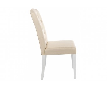 Стул Menson white / fabric сream