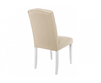 Стул Menson white / fabric сream