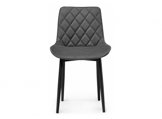 Стул на металлокаркасе Баодин велюр темно-серый / черный в Ростове-на-Дону