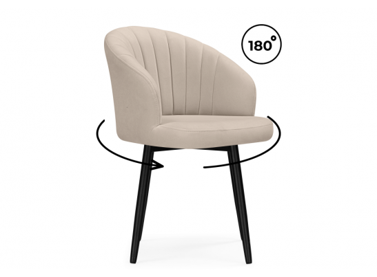 Стул на металлокаркасе Бэнбу крутящийся marseille 13 данс / черный