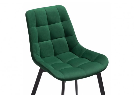 Стул на металлокаркасе Челси черный / зеленый в Ростове-на-Дону