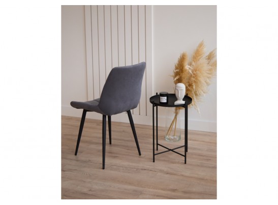 Стул на металлокаркасе Челси К темно-серый (zd 995) / черный в Ростове-на-Дону