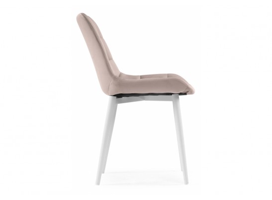 Стул на металлокаркасе Челси К велюр латте / белый в Ростове-на-Дону
