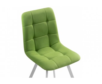 Стул на металлокаркасе Чилли светло-зеленый / белый