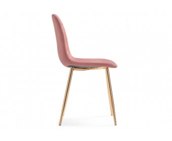 Стул на металлокаркасе Dabl pink / gold