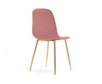 Стул на металлокаркасе Dabl pink / gold
