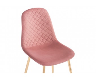 Стул на металлокаркасе Dabl pink / gold