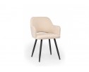 Стул на металлокаркасе Эолин 360 бежевый (glory 03) / черный в Ростове-на-Дону