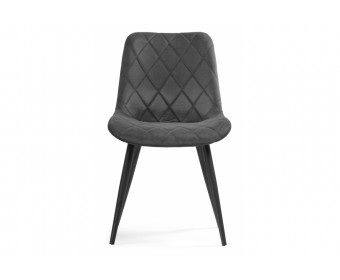 Стул на металлокаркасе Fox dark gray / black