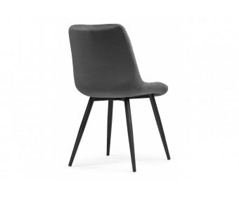Стул на металлокаркасе Fox dark gray / black