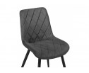 Стул на металлокаркасе Fox dark gray / black в Ростове-на-Дону