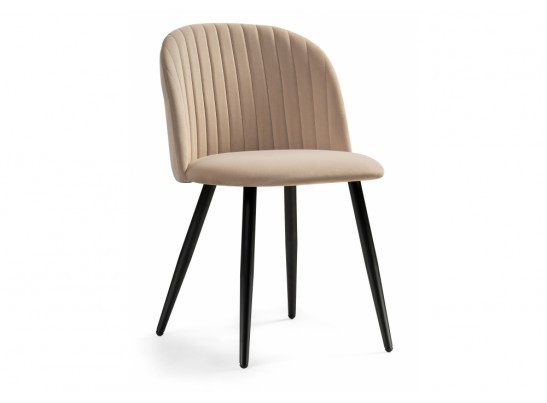 Стул на металлокаркасе Gabi 1 dark beige / black в Ростове-на-Дону