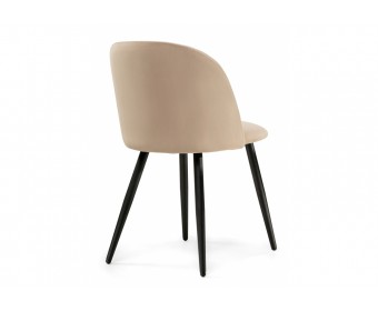 Стул на металлокаркасе Gabi 1 dark beige / black