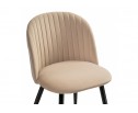 Стул на металлокаркасе Gabi 1 dark beige / black в Ростове-на-Дону