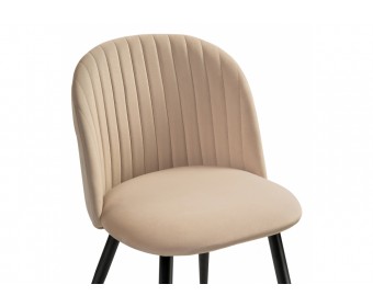 Стул на металлокаркасе Gabi 1 dark beige / black