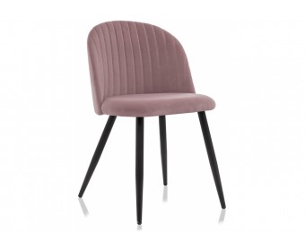Стул на металлокаркасе Gabi 1 light purple / black