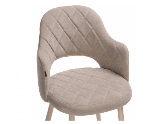 Стул на металлокаркасе Гутрид ромбы спереди капучино / капучино в Ростове-на-Дону