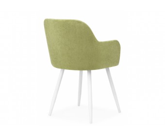 Стул на металлокаркасе Инфини зеленый (ocean 013) / белый