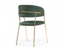 Стул на металлокаркасе Kamelia dark green / gold в Ростове-на-Дону