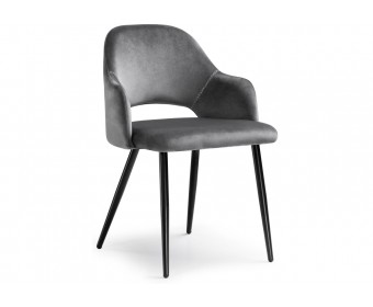 Стул на металлокаркасе Konor dark gray