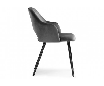 Стул на металлокаркасе Konor dark gray