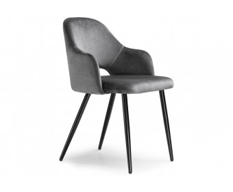 Стул на металлокаркасе Konor dark gray