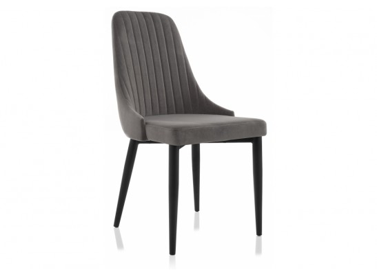 Стул на металлокаркасе Kora dark gray / black в Ростове-на-Дону
