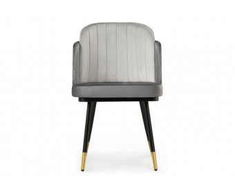 Стул на металлокаркасе Penelopa dark gray / light gray / black / gold