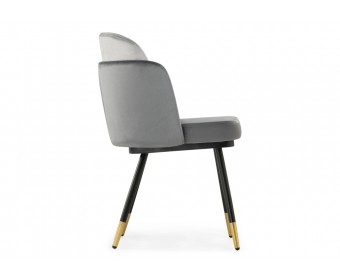 Стул на металлокаркасе Penelopa dark gray / light gray / black / gold