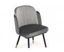 Стул на металлокаркасе Penelopa dark gray / light gray / black / gold в Ростове-на-Дону