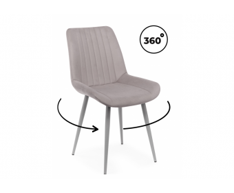 Стул на металлокаркасе Седа 360 латте (zd 290) / серый