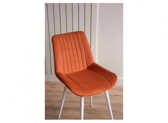 Стул на металлокаркасе Седа 360 терракотовый (zd 432) / белый