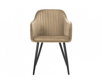 Стул на металлокаркасе Slam dark beige