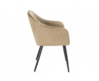 Стул на металлокаркасе Slam dark beige