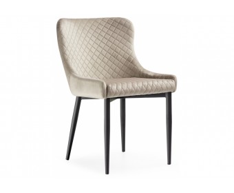 Стул на металлокаркасе Teo beige / black