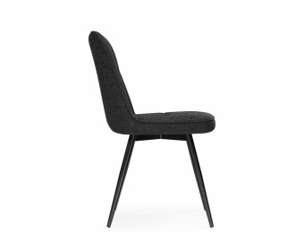 Стул на металлокаркасе Texas 4 поворотный темно-серый / черный