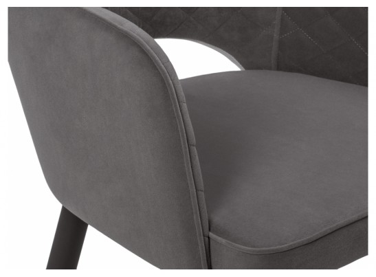 Стул на металлокаркасе Vener dark gray / black в Ростове-на-Дону