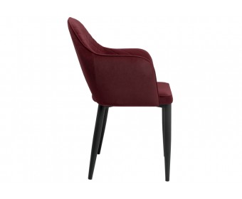 Стул на металлокаркасе Vener wine red
