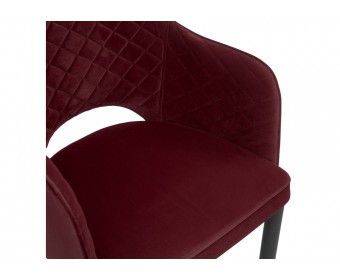 Стул на металлокаркасе Vener wine red
