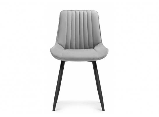 Стул на металлокаркасе Вейв светло-серый (hl 63) / 10К черный каркас в Ростове-на-Дону