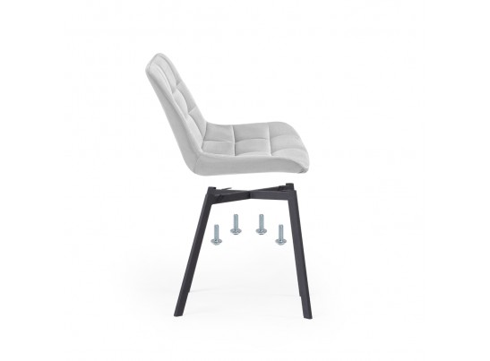 Комплект стульев Стронг 4 шт светло-серый / черный в Ростове-на-Дону