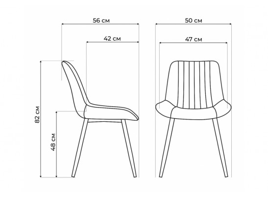 Стул на металлокаркасе Вейв светло-серый (hl 63) / 10К черный каркас в Ростове-на-Дону