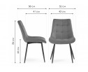 Стул на металлокаркасе Sidra beige / black в Ростове-на-Дону