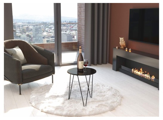 Кофейный столик SHT-CT27 черный глянец / черный муар в Ростове-на-Дону