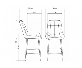 Полубарный стул Челси бежевый (zd 210) / золотой