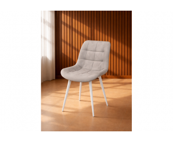 Стул на металлокаркасе Челси 360 К латте (zd 290) / белый