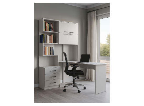 Компьютерный стол Эльброни правый белый в Ростове-на-Дону