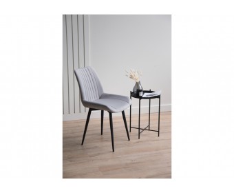 Стул на металлокаркасе Седа 360 светло-серый (zd 960) / черный