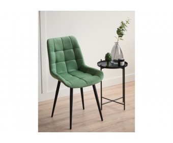 Стул на металлокаркасе Челси К фисташковый (zd 651) / черный