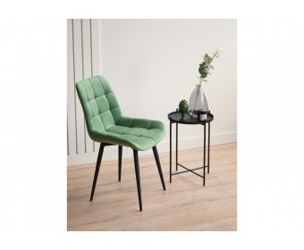 Стул на металлокаркасе Челси К фисташковый (zd 651) / черный